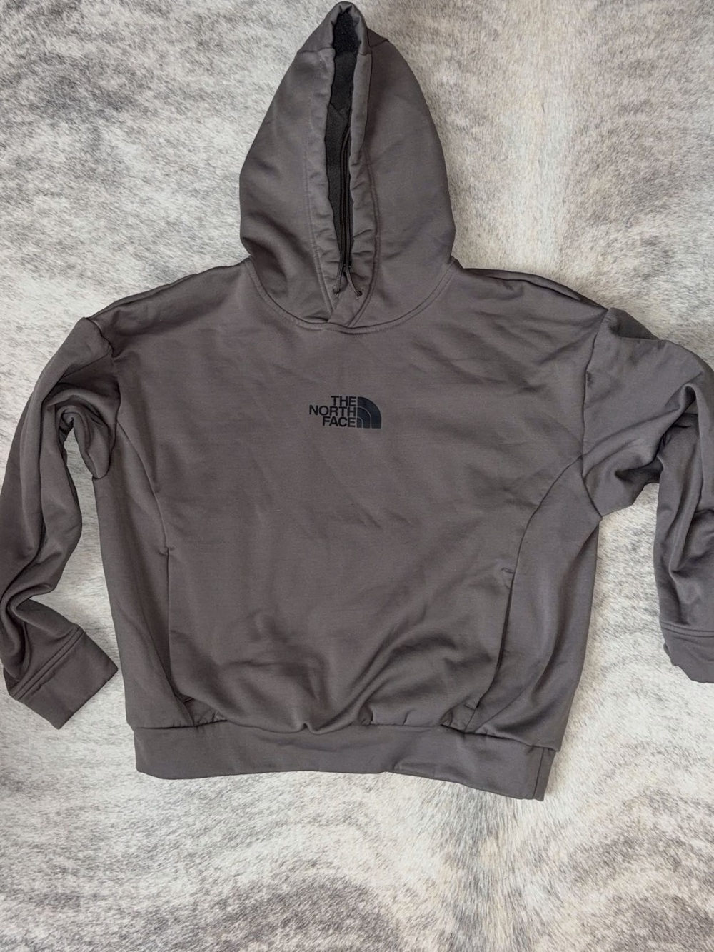 The North Face Men's Crewneck Hoodie in Charcoal